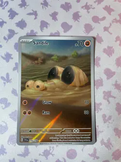 Sandile - 216/198 - Scarlet & Violet Base - Pokemon TCG NM Illustration Rare IR - Image 2