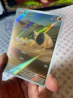 Sandile - 216/198 - Scarlet & Violet Base - Pokemon TCG NM Illustration Rare IR - Image 4