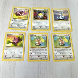 Normal Pokemon Cards Mixed Lot x31, Vintage Meowth, Eevee, Jigglypuff, Togepi - Image 2