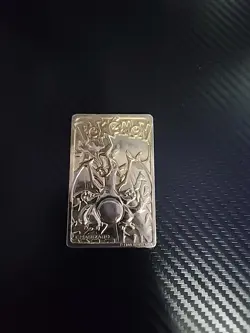 Vintage Pokemon Limited Edition 1999 Charizard 23K Gold Plated Trading Card BK - Image 1