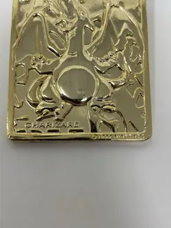 Vintage Pokemon Limited Edition 1999 Charizard 23K Gold Plated Trading Card BK - Image 2