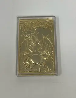 Vintage Pokemon Limited Edition 1999 Charizard 23K Gold Plated Trading Card BK - Image 3