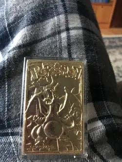 Vintage Pokemon Limited Edition 1999 Charizard 23K Gold Plated Trading Card BK - Image 1