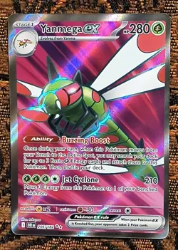 Yanmega EX 206/182 Destined Rivals Full Art Ultra Rare Holo Pokemon TCG Card - Image 3