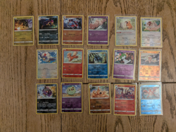 POKEMON TCG JOB LOT BUNDLE - ALL REVERSE HOLO 16 CARDS - SWORD & SHIELD ERA SETS - Image 1
