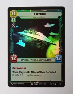 Star Wars Jump to Lightspeed - Executor- Foil Legendary Hyperspace Card #824 - Image 2