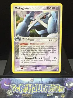 Pokemon Card Metagross 11/101 Rare Reverse Holo EX Hidden Legends NM - Image 1