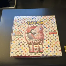 Pokemon 151 Booster Box Japanese Sealed 2023 Mew sv2a Card Stock - Image 1