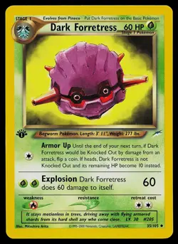 Pokemon Card - Dark Forretress Neo Destiny 35/105 Uncommon 1st Edition - Image 1