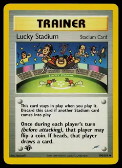 Pokemon Card - Lucky Stadium Neo Destiny 100/105 Uncommon 1st Edition - Image 1