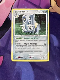 Bastiodon 21/123 Holo Mysterious Treasures Pokemon Card MP - Image 1