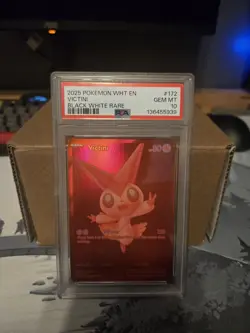PSA 10 Victini 172/086 White Flare Pokemon Card TCG Gem Mint - Image 1