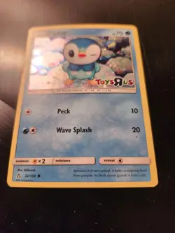 Piplup #32/156 Toys R Us Promo Holo Pokemon TCG Card English 2018. LP - Image 2