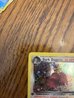 DARK DUGTRIO Pokemon Card - WOTC - 1st Edition - Team Rocket - 6/82 - HOLO - Image 2