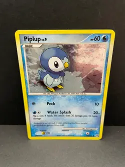 💥 Pokemon TCG Piplup Reverse Holo Card 93/130 Diamond & Pearl Promo Cosmos Holo - Image 1