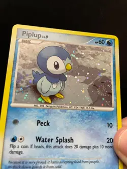 💥 Pokemon TCG Piplup Reverse Holo Card 93/130 Diamond & Pearl Promo Cosmos Holo - Image 2
