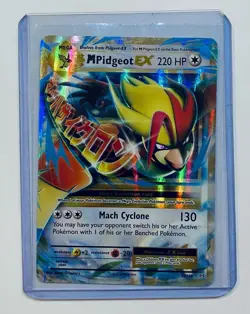 M Pidgeot EX 65/108 Evolutions XY Ultra Rare Holo Pokemon TCG Card NM - Image 1