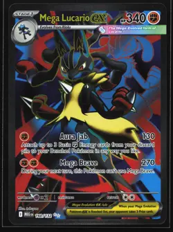 Mega Lucario ex 160/132 ME01: Mega Evolution Ultra Rare Pokemon Card - Image 1