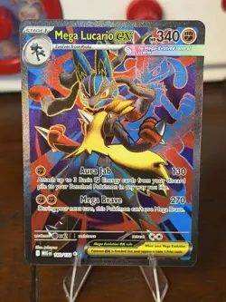 Mega Lucario ex 160/132 Me01: Mega Evolution Pokemon Card - Image 1
