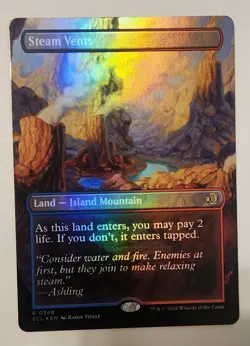 Mtg Lorwyn Eclipsed Steam Vents Borderless NM Foil - Image 1