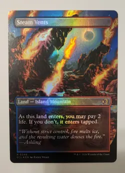 Mtg Lorwyn Eclipsed Steam Vents Borderless NM Foil - Image 2
