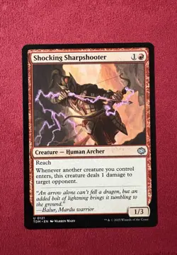 Shocking Sharpshooter - Tarkir: Dragonstorm TDM MTG Magic the Gathering #121 - Image 1