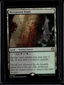 Overgrown Tomb - 266 - Foil - ECL - NM - MTG Magic the Gathering - Image 1