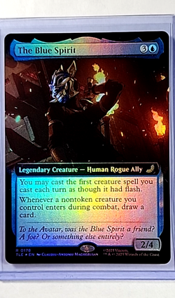MTG Magic The Gathering Avatar Last Airbender Foil Borderless The Blue Spirit - Image 1