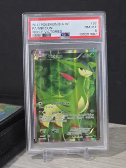Pokemon Card TCG Virizion #97 B&W Noble Victories 2011 Full Art PSA 8 NM - Image 3