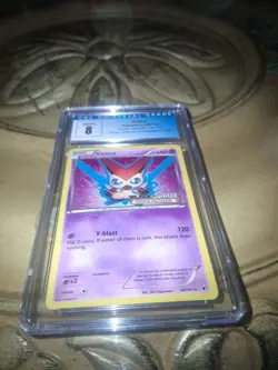 🔥Pokemon Black & White Noble Victories #43 Victini Holo Prerelease grade8 2011 - Image 4
