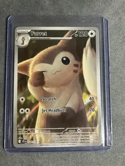 Pokemon TCG Furret Journey Together Ultra Rare Holo Card 168/159 - Image 1