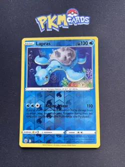 Pokemon TCG Lapras Brilliant Stars 031/172 Reverse Holo LP. - Image 1