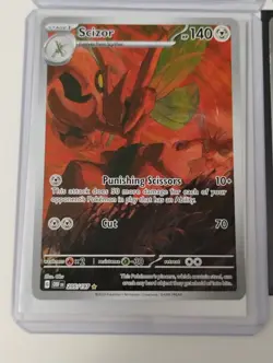 Pokemon Scizor Illustration Rare/Pidgeot/Poppy/Dragapult Full Art Holo Cards - Image 4