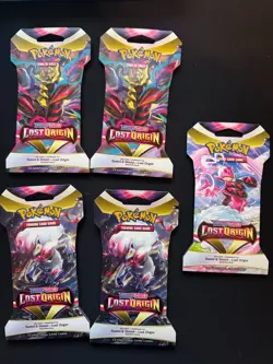 Pokemon Lost Origin Sleeved Booster Packs. Lot of 5 - Image 1