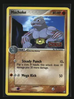 Pokemon MACHOKE 33/108 Reverse Holo Stamped Promo (Power Keepers) LP/Light Play - Image 1