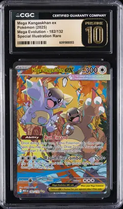 2025 POKEMON MEGA EVOLUTION SIR #182 MEGA KANGASKHAN EX CGC 10 PRISTINE - Image 1
