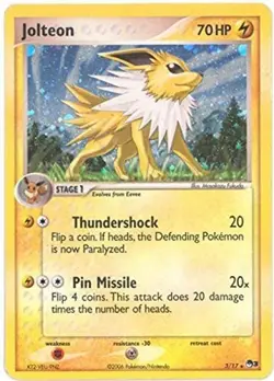 Jolteon Promo #3/17 Holo - Promotional LP, English Pokemon POP Series Promos 3 - Image 1