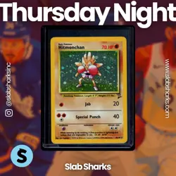 2000 POKEMON SET 2 #8/130 HITMONCHAN HOLO - Image 1