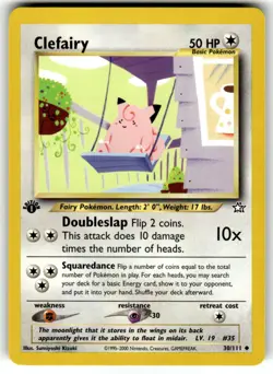 Pokemon TCG Neo Genesis (1st Edition) #030/111 Clefairy LP+ - Image 1