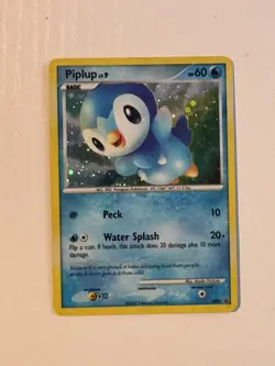 Pokemon TCG Piplup POP RARE PROMO Cosmos Holo DP03 2007 LP - Image 1