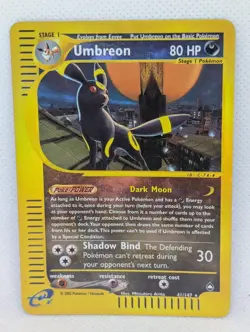 Umbreon 041/147 Aquapolis Reverse Holo Ultra Rare Pokemon TCG Nintendo Eevee LP - Image 1