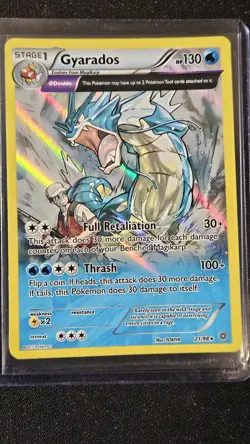 Pokemon Gyarados 21/98 Holo LP & Entei 15/98 Reverse Holo LP - Ancient Origins - Image 3