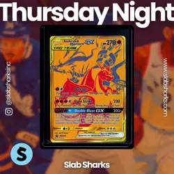 2016 POKEMON SM BLACK STAR PROMOS #SM247 RESHIRAM & CHARIZARD GX TAG TEAM - Image 1