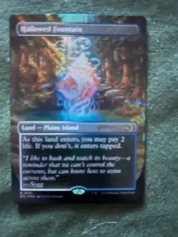 Hallowed Fountain - Borderless Double sided MTG Lorwyn Eclipsed Foil - Image 1