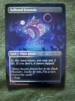 Hallowed Fountain - Borderless Double sided MTG Lorwyn Eclipsed Foil - Image 2