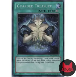 Yugioh Guarded Treasure DRLG-EN013 Secret Rare NM - Image 1