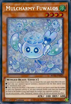 Yugioh Mulcharmy Fuwalos ROTA-EN024 Secret Rare 1st Edition - Image 1