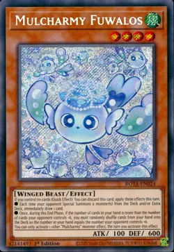 Yugioh Mulcharmy Fuwalos ROTA-EN024 Secret Rare 1st Edition - Image 3