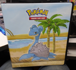 ULTRA PRO POKEMON SEASIDE 3 RING 2" ALBUM FOLDER BINDER TRADING CARD STORAGE - Image 1