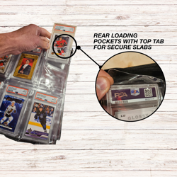 Graded Trading Card Binder | 60 slab capacity | Pokemon or Sports Cards Folder - Image 3